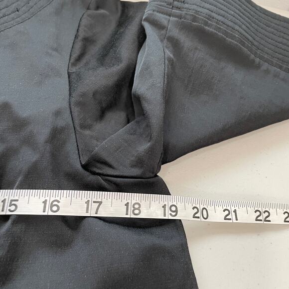 FOREVER Black Blazer Button Down Swing Cropped 1/2 Sleeve Jacket S - Picture 10 of 11